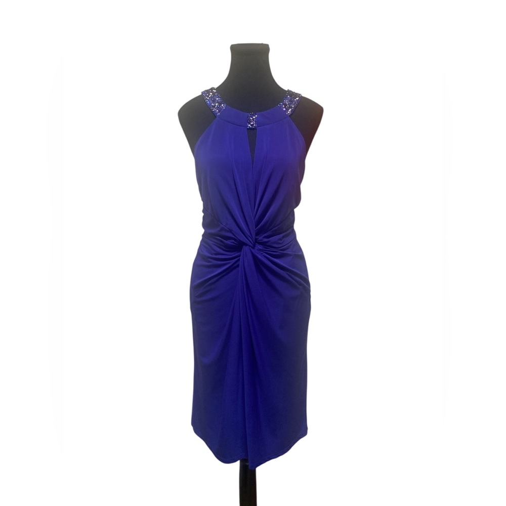 one by eight Chic Royal Blue Knot Dress GUC 14